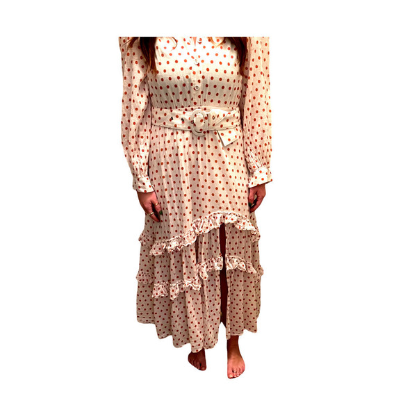 NEW STEELE "QUINN" POLKA DOT FLOUNCE DRESS - Picture 1 of 10